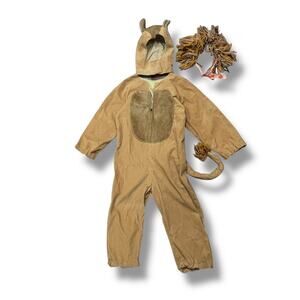 Vintage Kids Child Handmade Lion Halloween Costume 2 Pcs Jumpsuit One Size